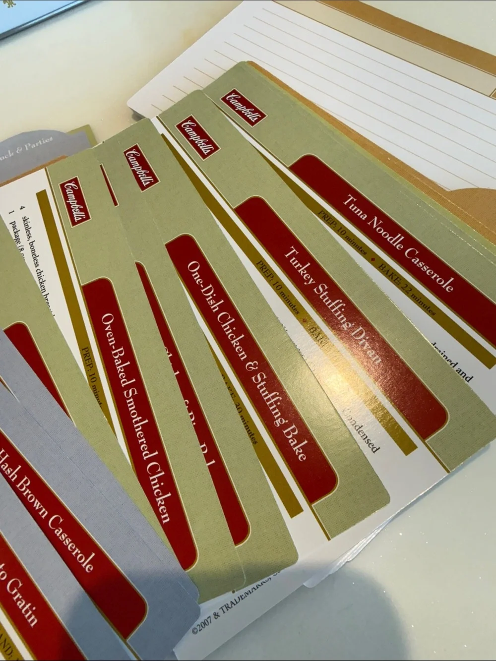Campbell's Red & White Recipe Card Collection Tin